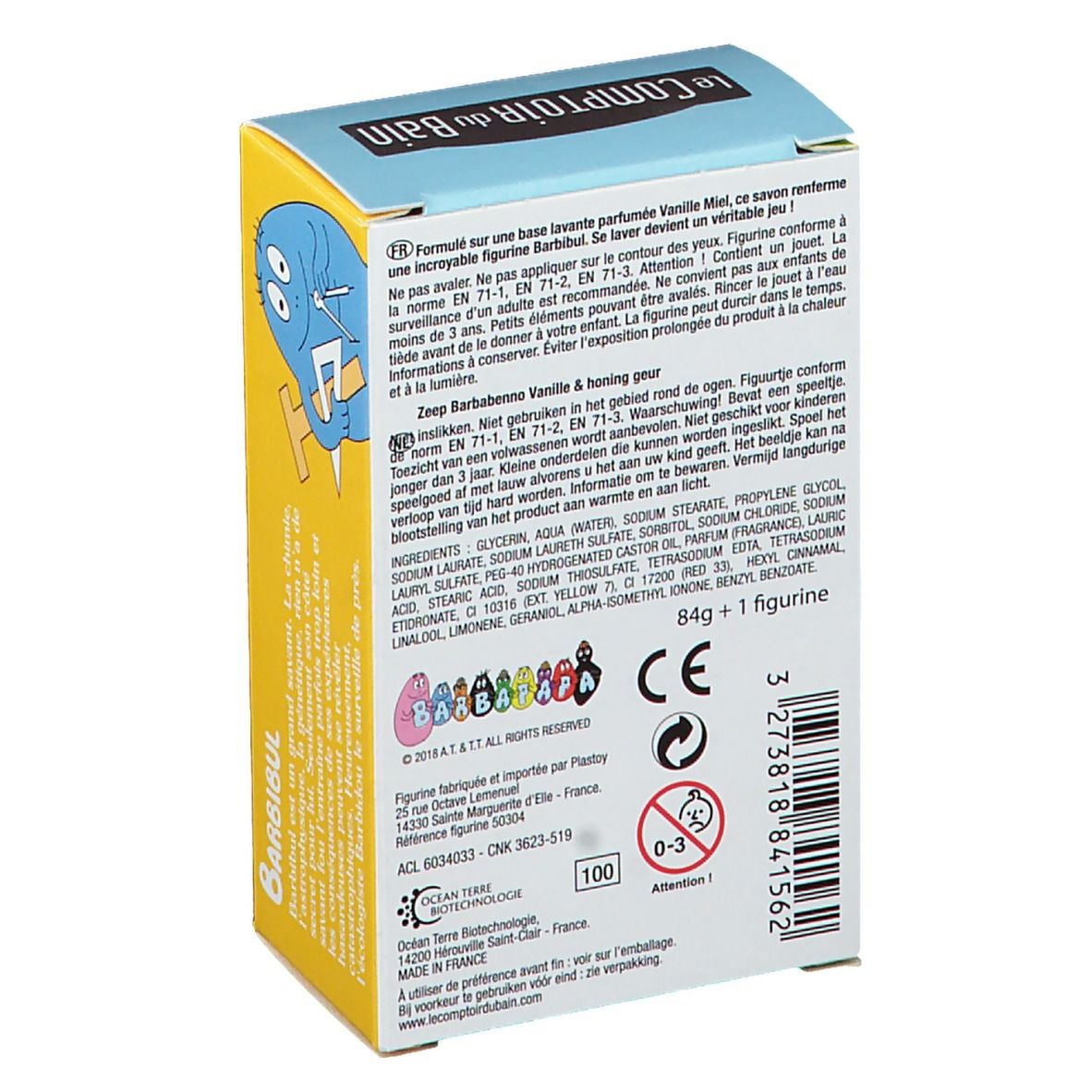 Le Comptoir du Bain Barbapapa Savon Barbibul Vanille Miel
