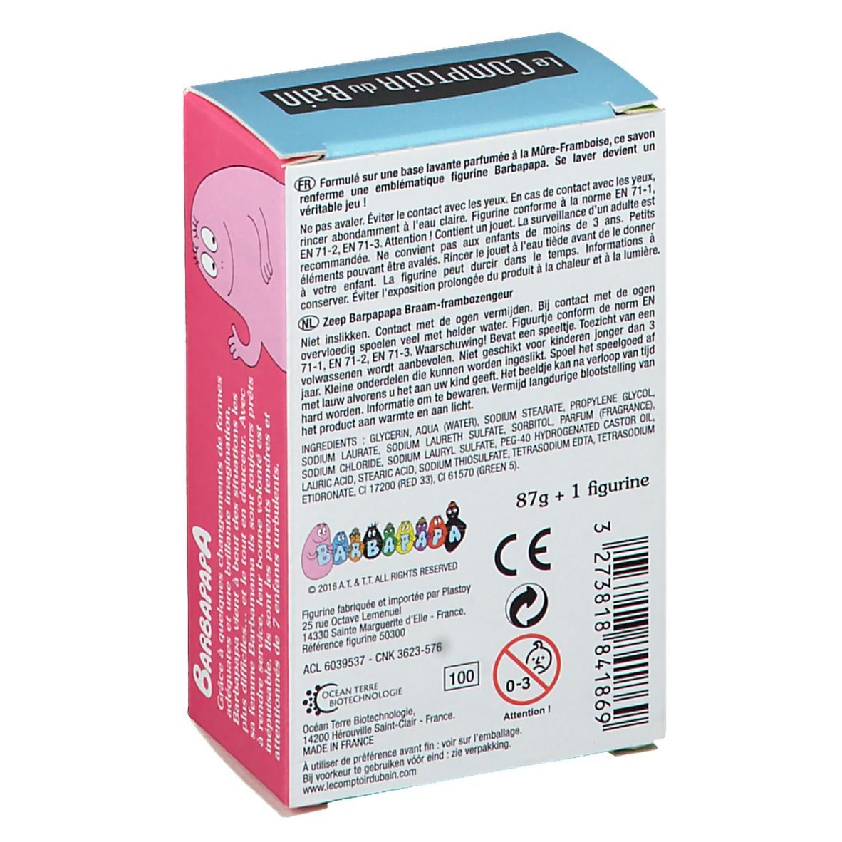 Le Comptoir du Bain Savon Barbapapa Mûre-Framboise