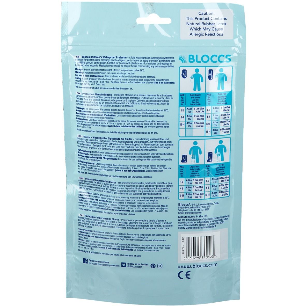 BLOCCS® Protection étanche Jambe Enfant