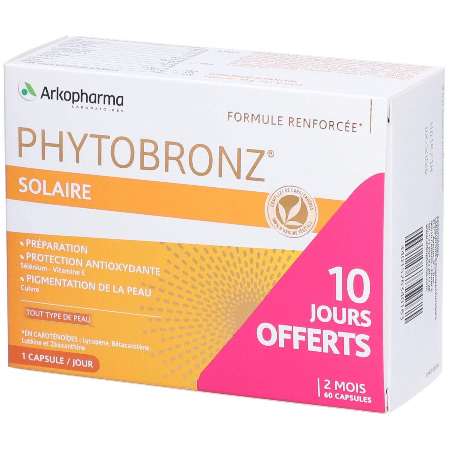 Arkopharma Phytobronz® Préparateur Solaire