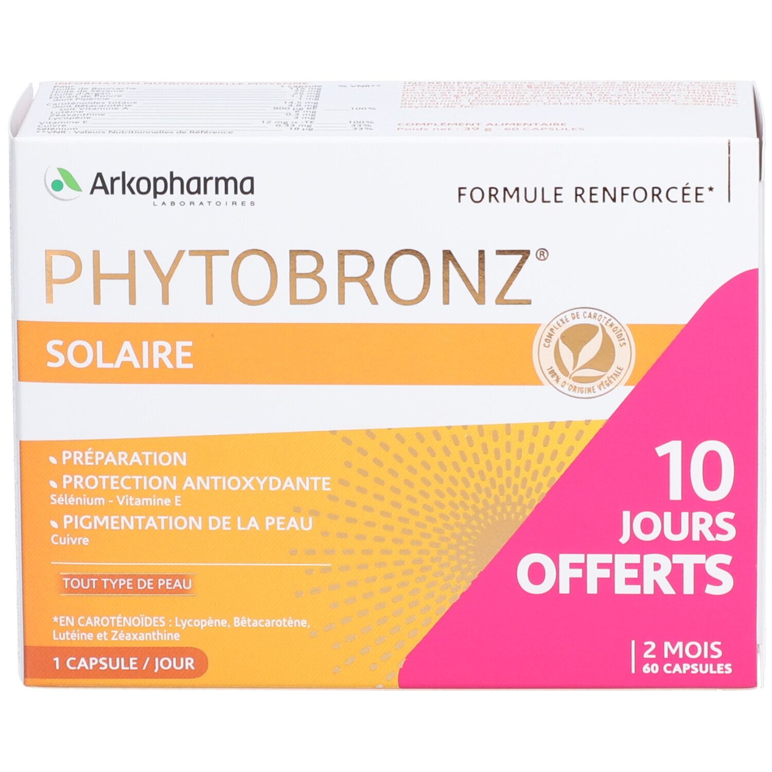 Arkopharma Phytobronz® Préparateur Solaire