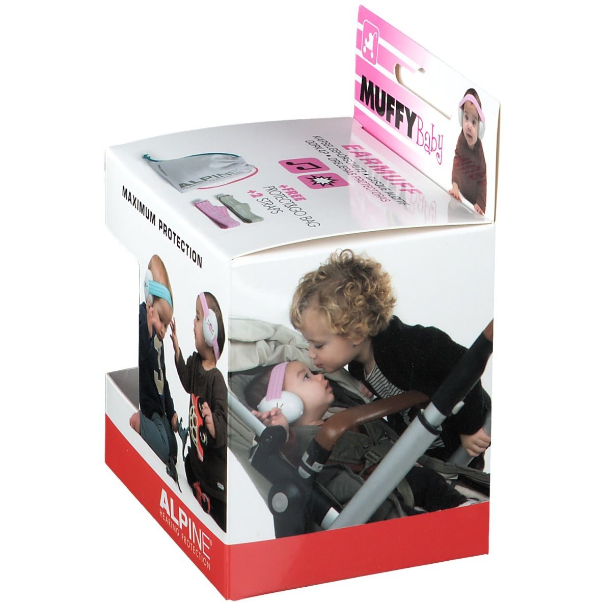 ALPINE® Muffy Baby Casque anti-bruit Rose
