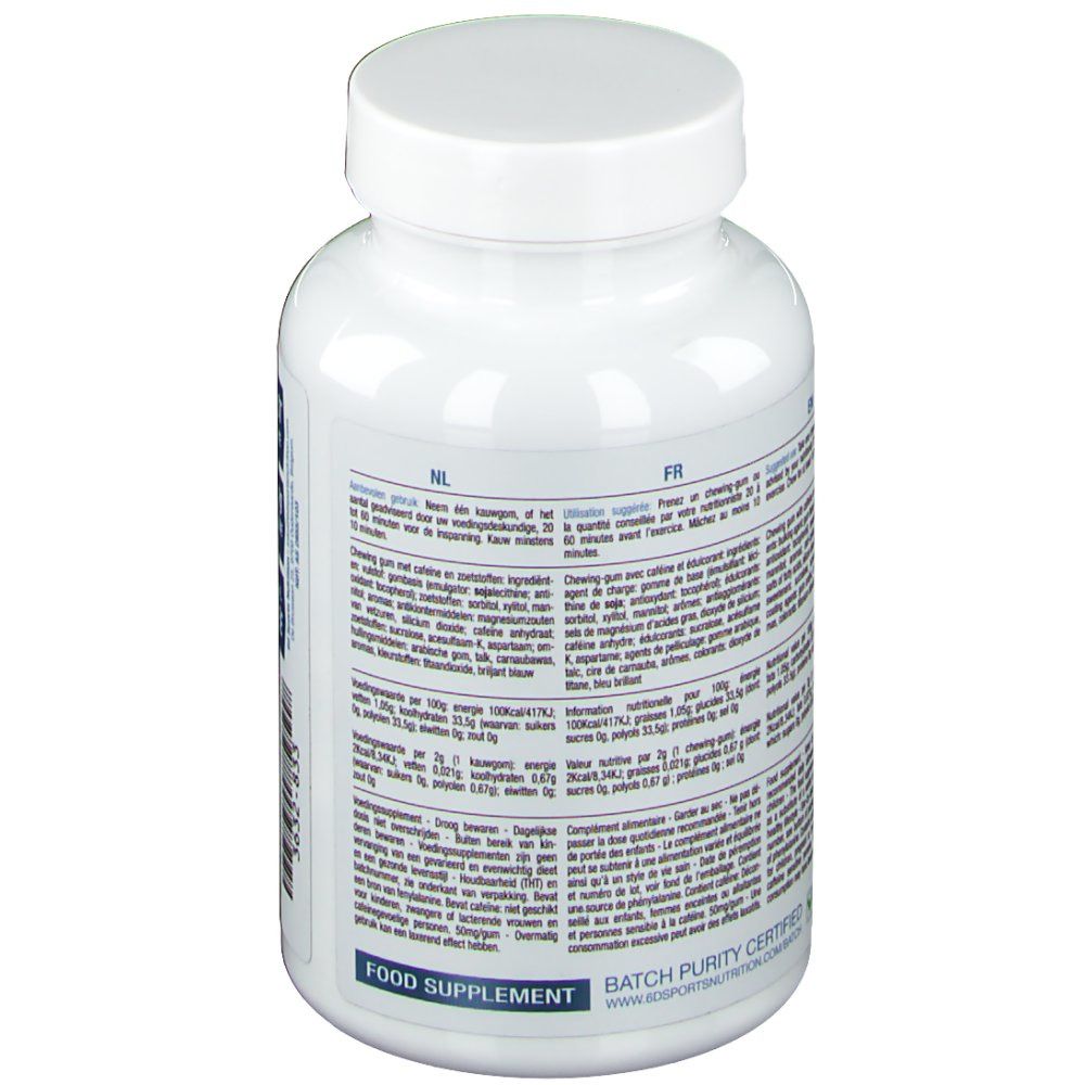 6D Sports Nutrition Caffeine Chewing Gum