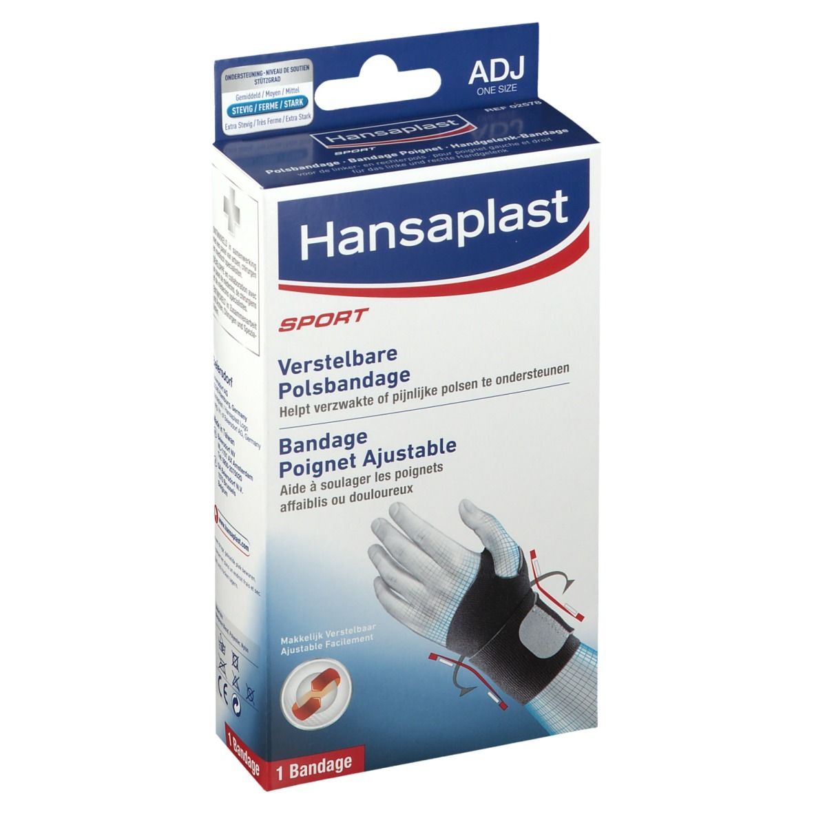 Hansaplast Sport Bandage Poignet Ajustable 1 pc(s) - Redcare Pharmacie