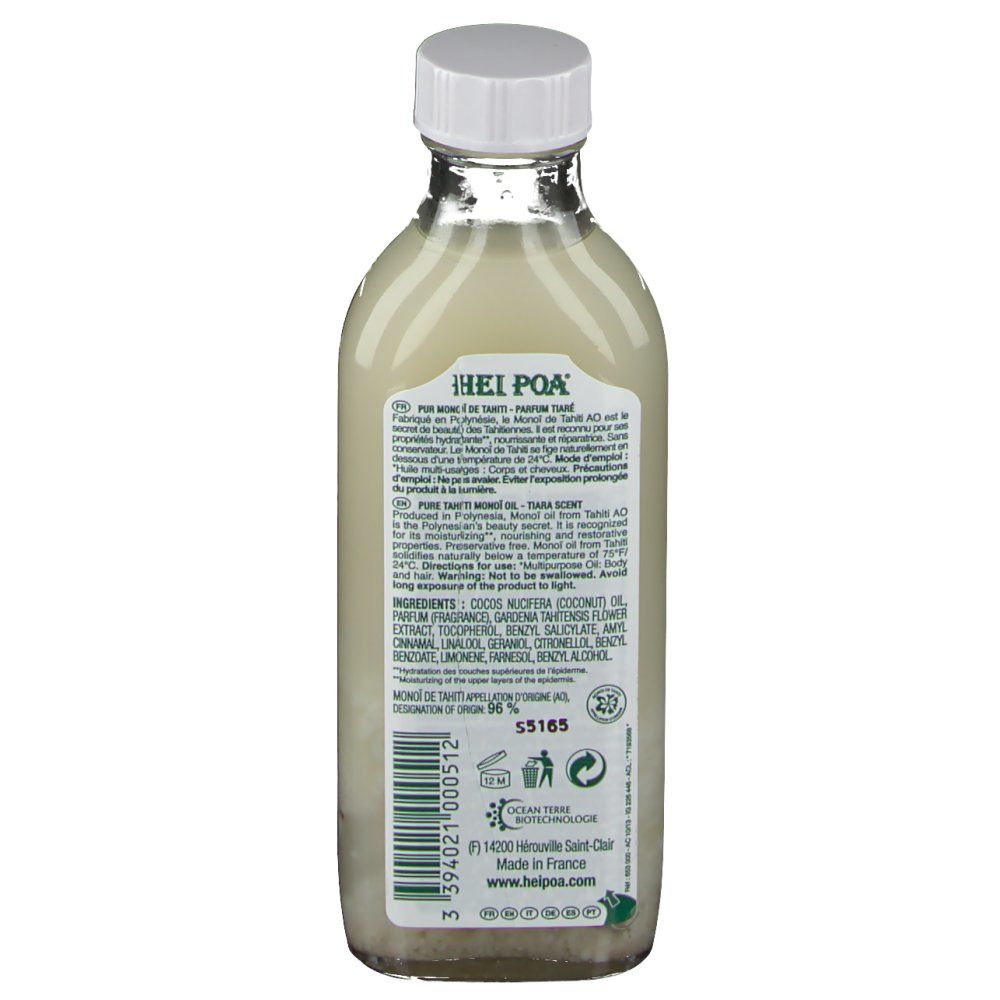 HEI POA® Pur Monoï de Tahiti AO – Parfum Tiaré