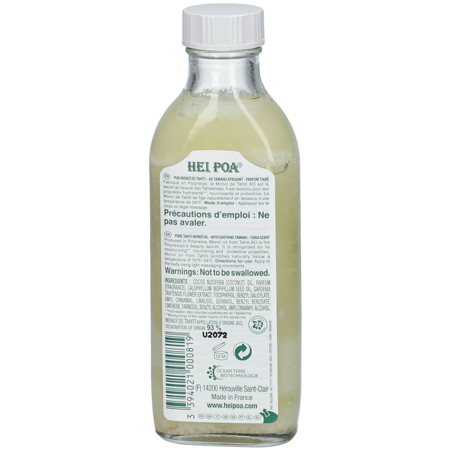 HEI POA® Pur monoï apaisant au tamanu