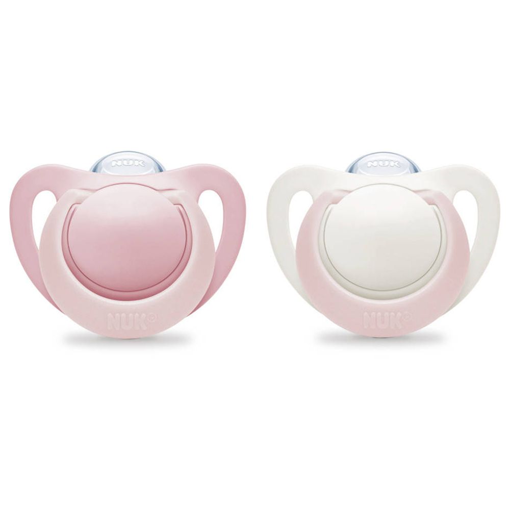 NUK Sucette Genius Girl Taille 0 0-2 mois (Couleur non sélectionnable)