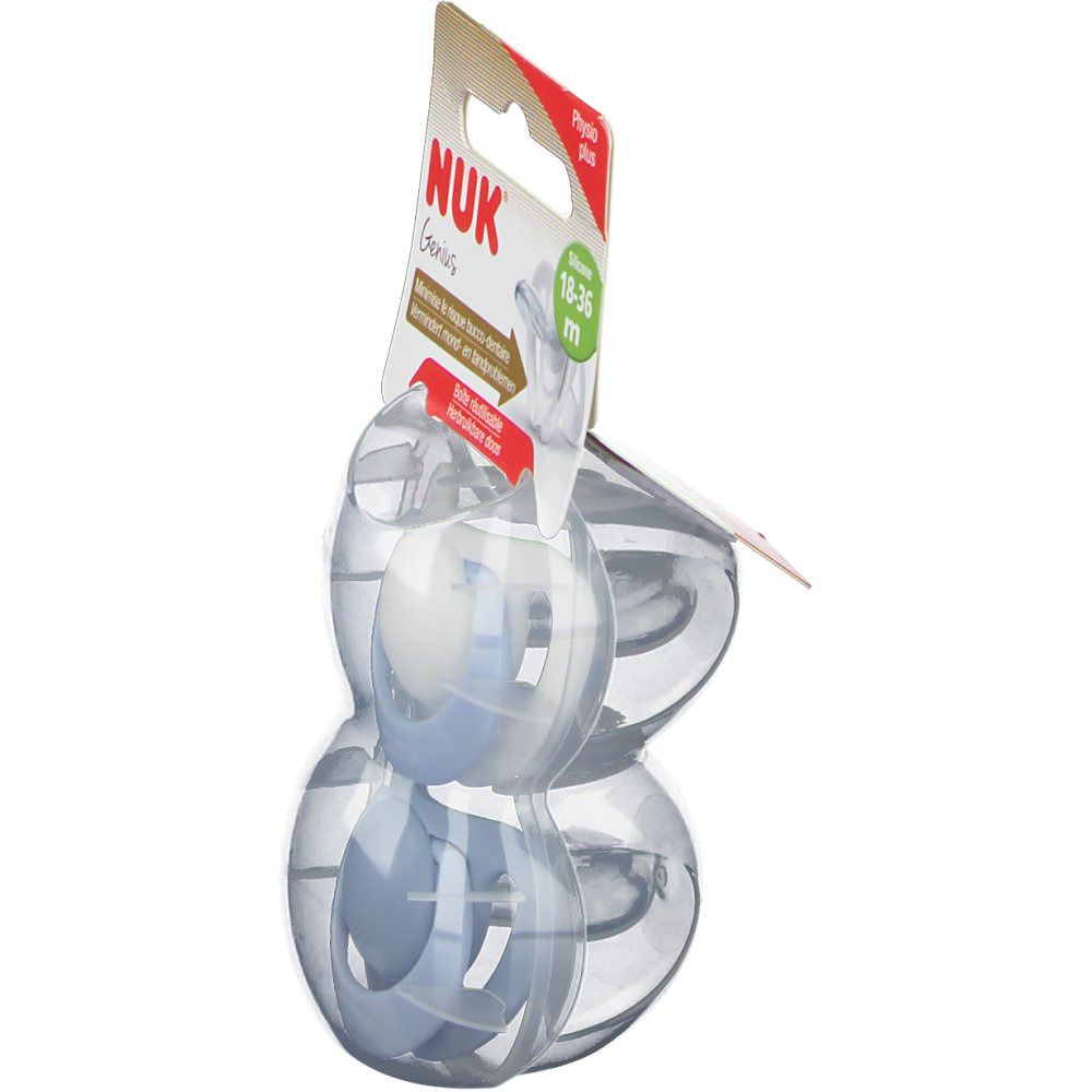 NUK Sucette Genius Boy Taille 3 18+ mois (Couleur non sélectionnable)