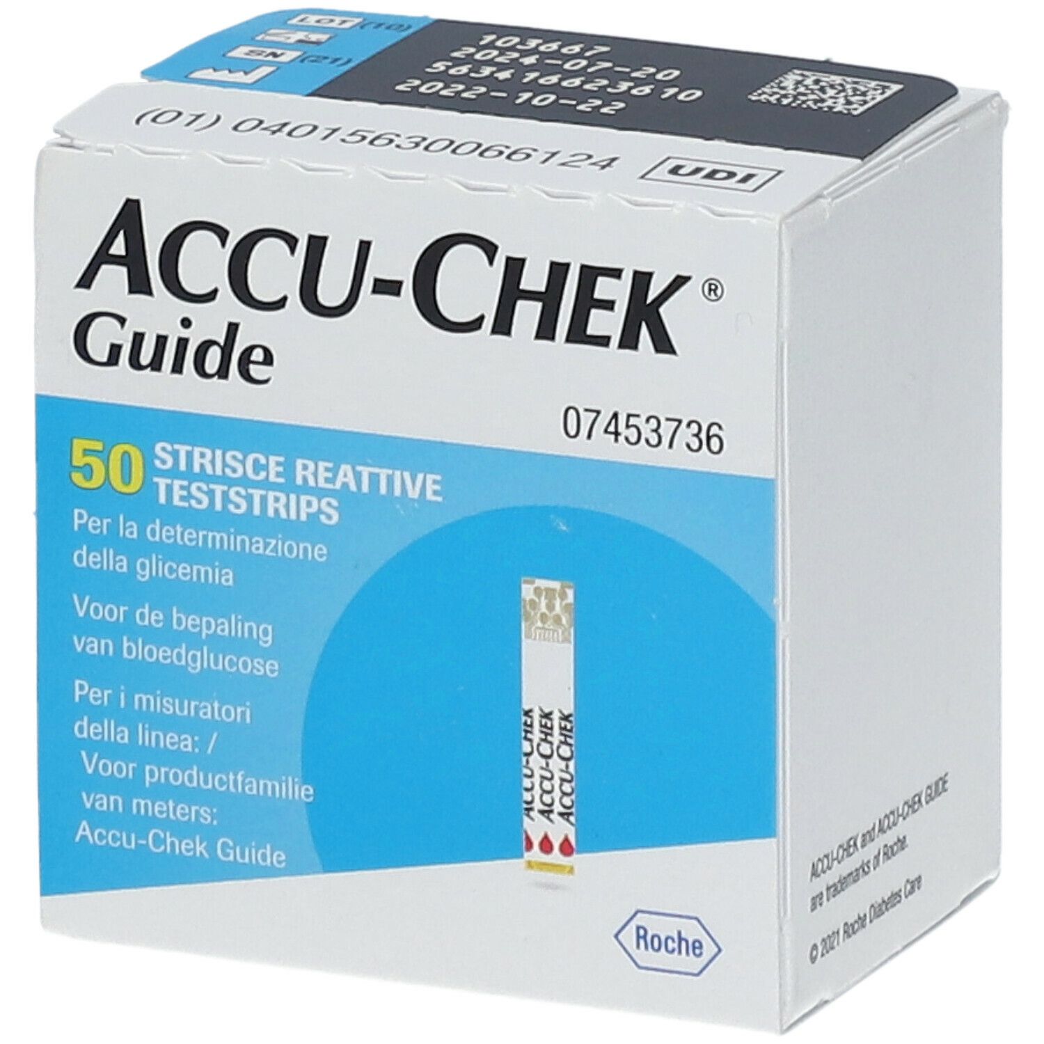 ACCU-CHEK® Guide Bandelettes réactives