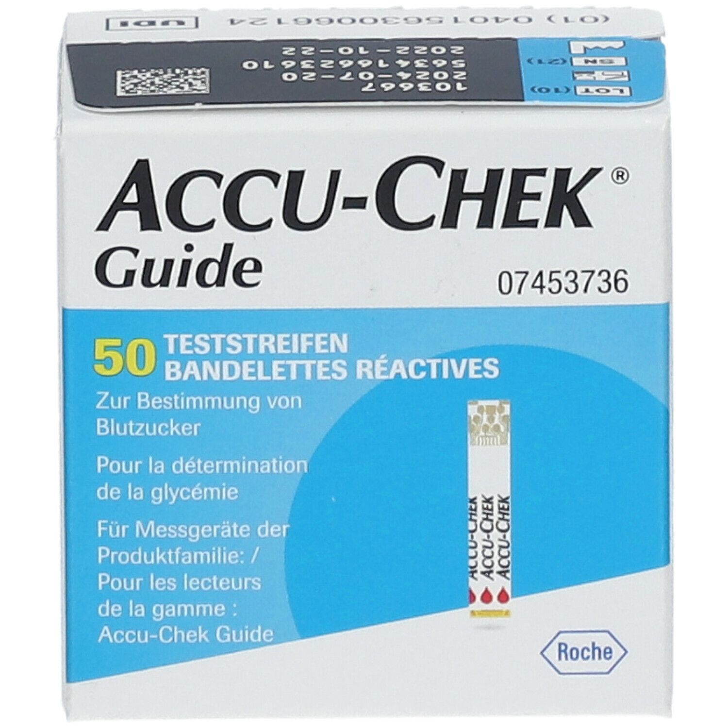 ACCU-CHEK® Guide Bandelettes réactives