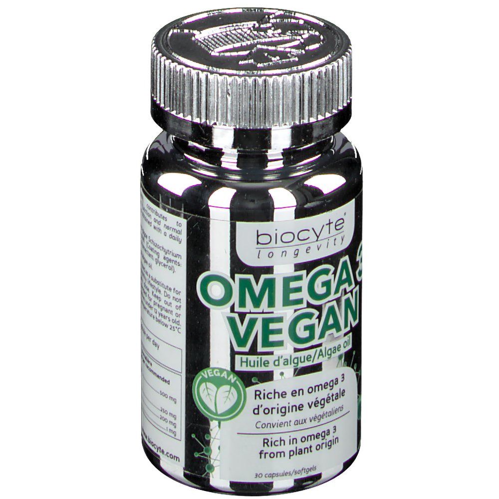 Biocyte® Oméga 3 Vegan® Huile d'Algue