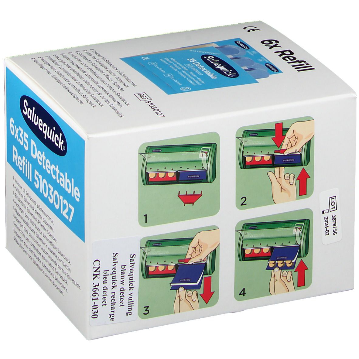 Salvequick® Pansements auto-adhésifs bleu