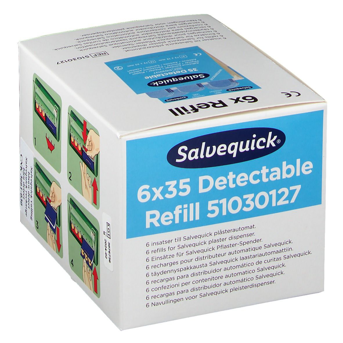 Salvequick® Pansements auto-adhésifs bleu