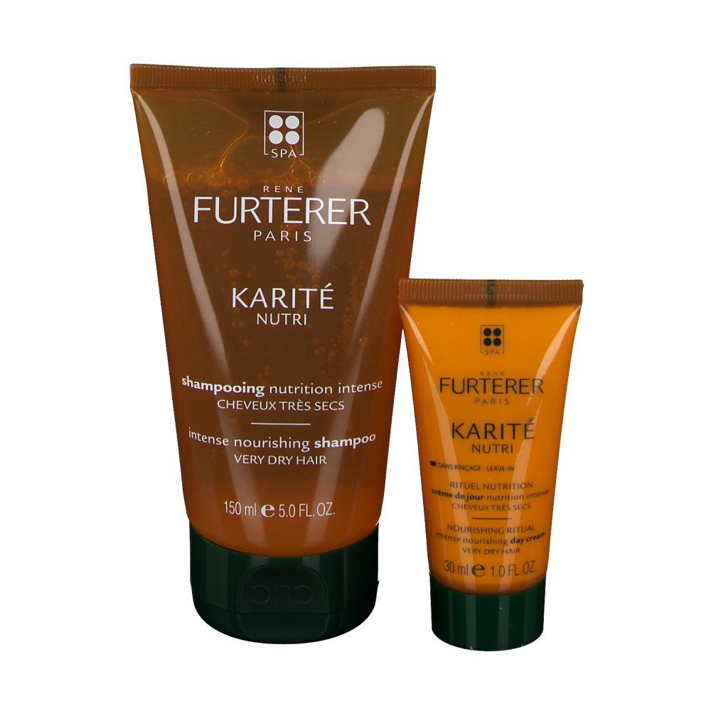 Rene Furterer Karité Nutri Shampooing Nutrition Intense + Nutri Crème de Jour Intense Cheveux Très Secs GRATUIT