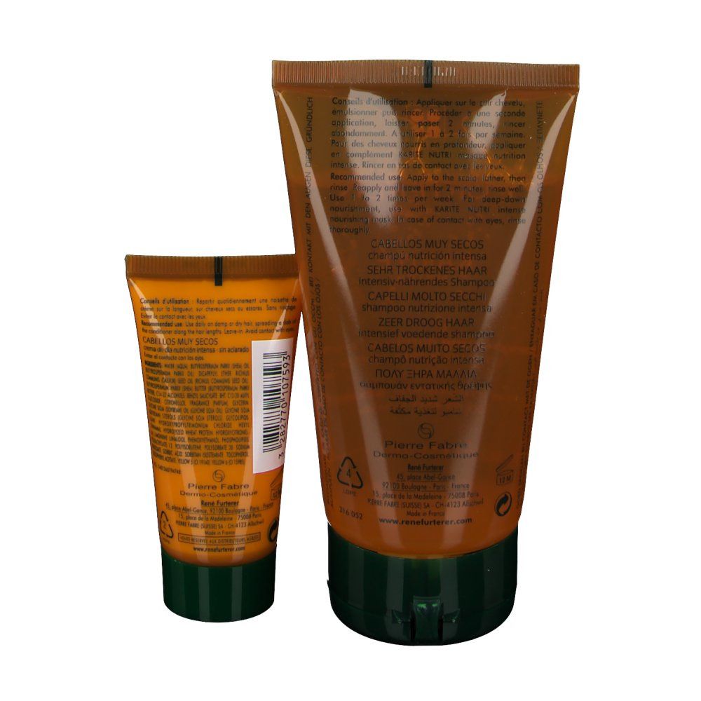 Rene Furterer Karité Nutri Shampooing Nutrition Intense + Nutri Crème de Jour Intense Cheveux Très Secs GRATUIT