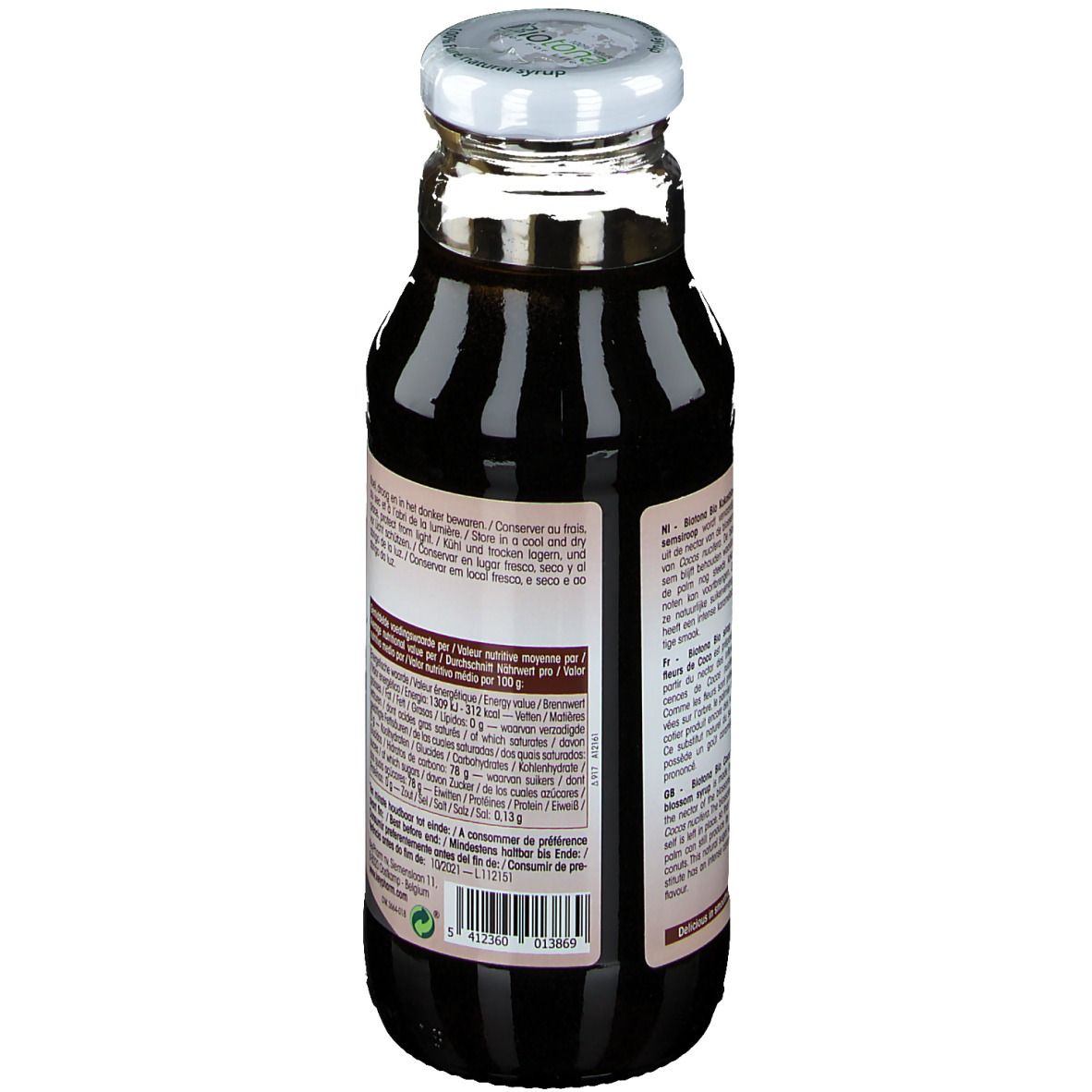 Biotona Sirope de Fleur de Coco Foncé Bio
