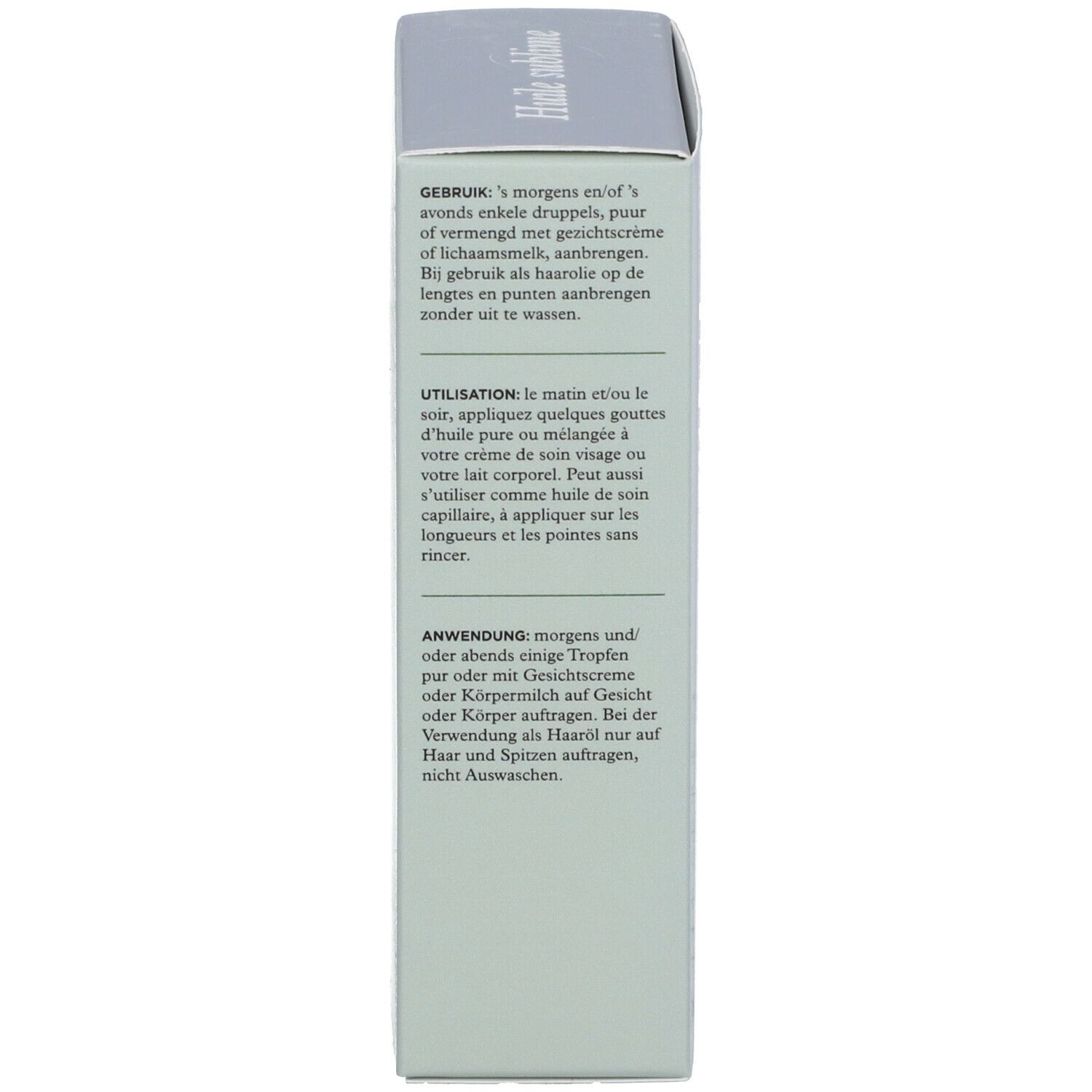 Pureté bio® Huile sublime