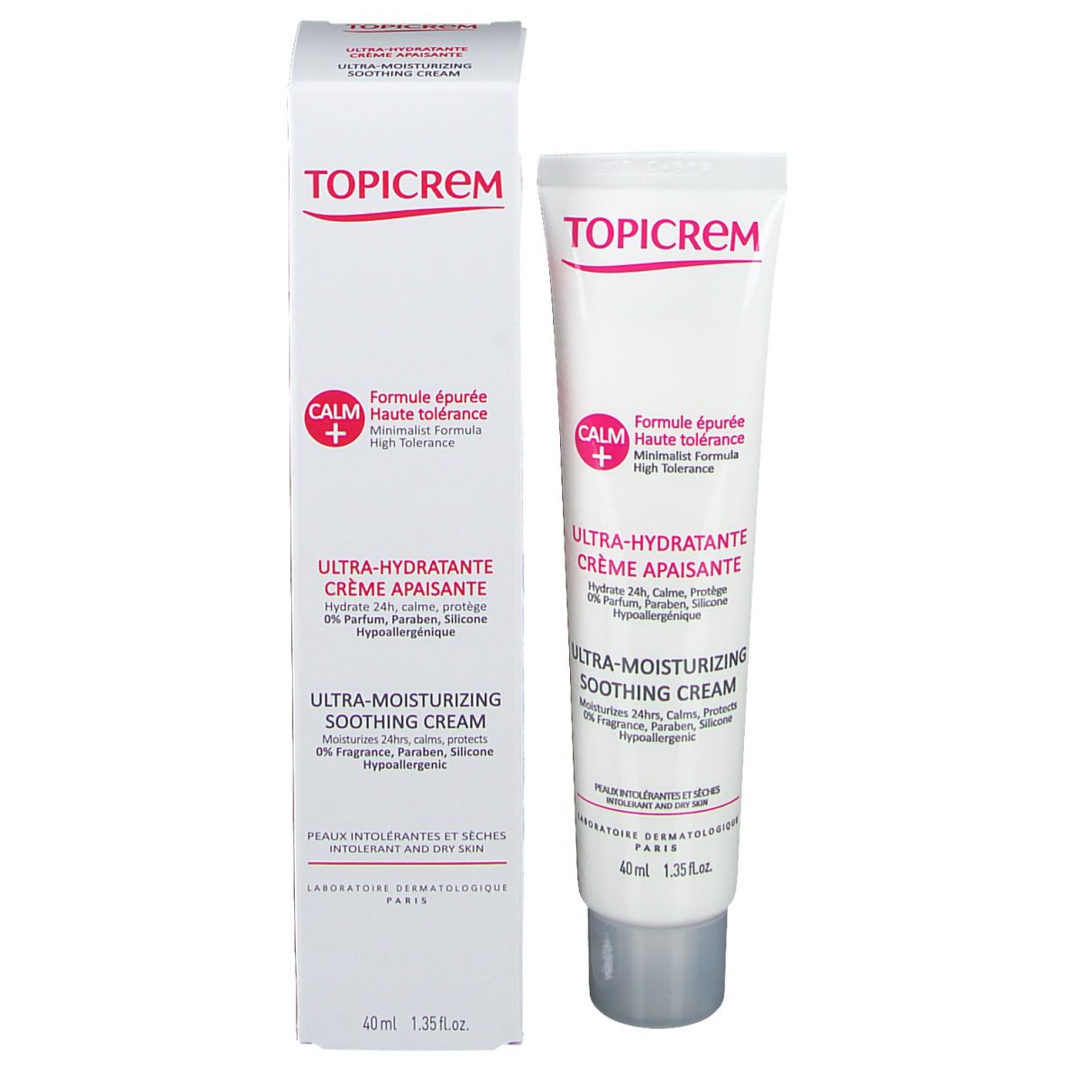 Topicrem Calm+ Crème Ultra Hydratante et Apaisante