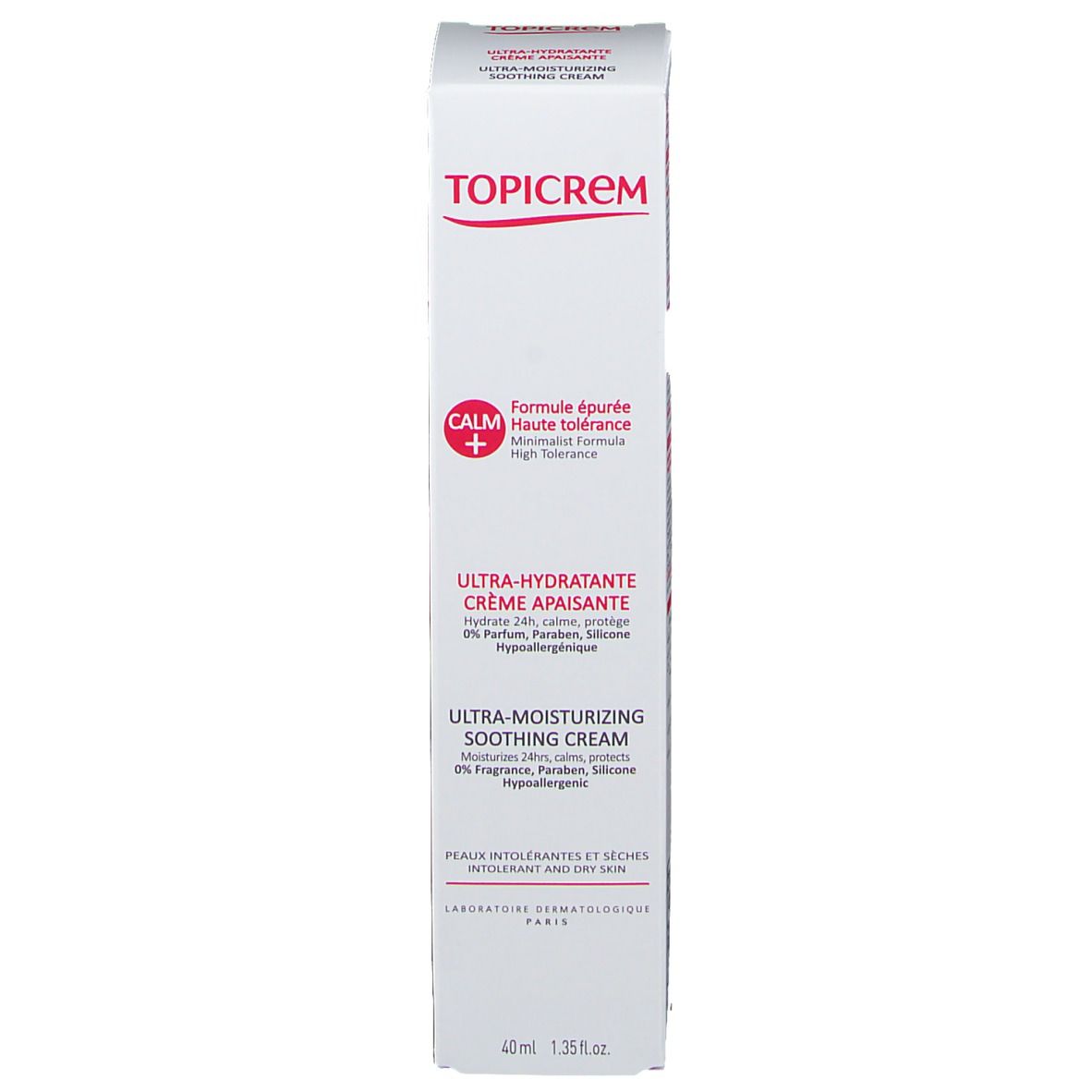 Topicrem Calm+ Crème Ultra Hydratante et Apaisante