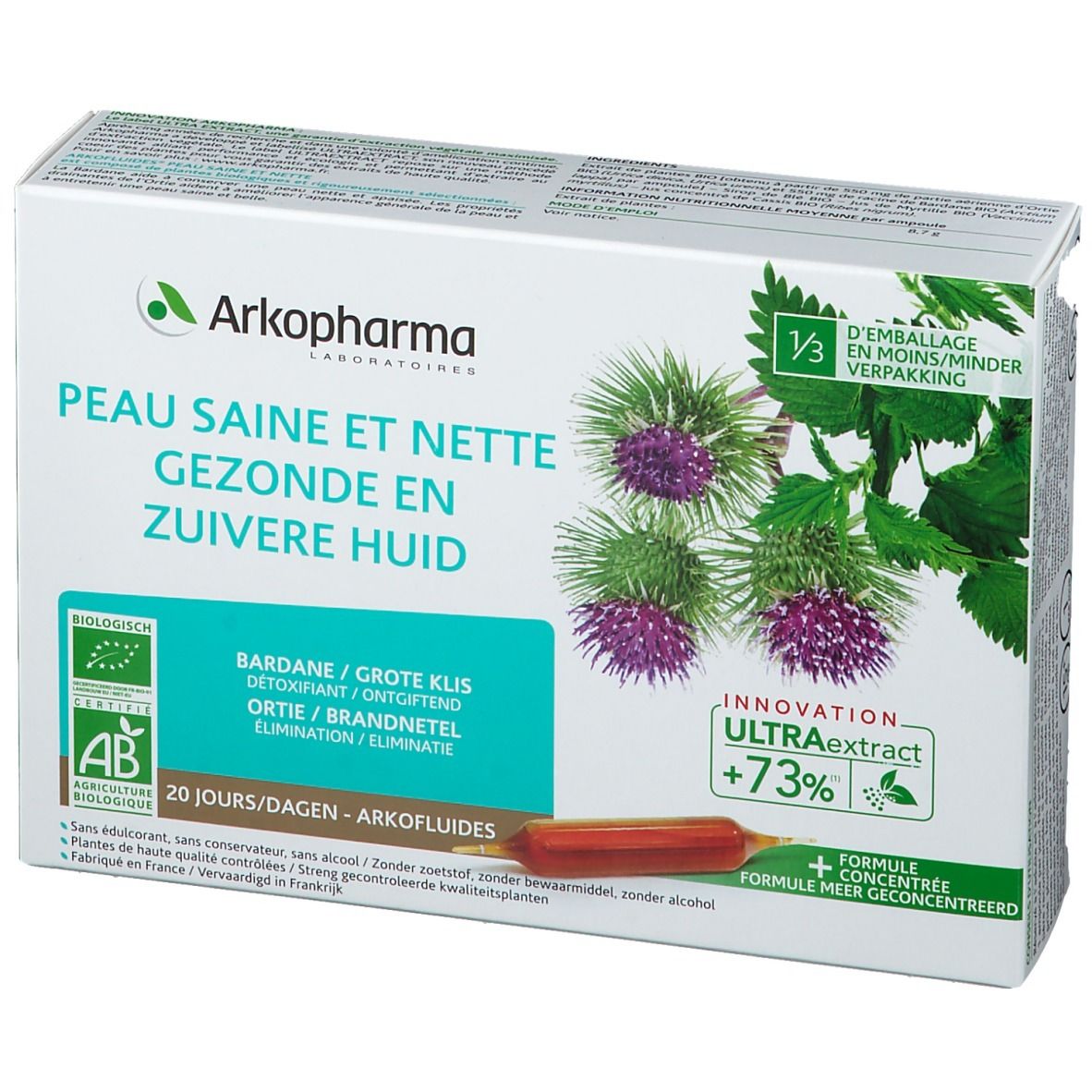  Arkopharma Arkofluide Peau Saine et Nette Bardane - Ortie