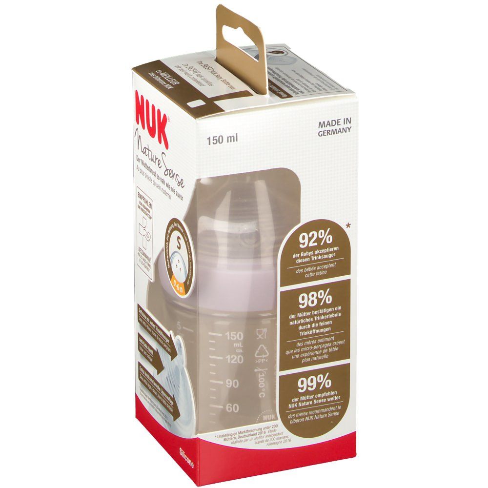 NUK Nature Sense Biberon 0-6 Mois