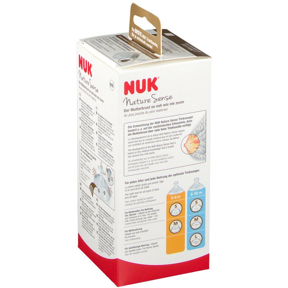NUK Nature Sense Biberon 0-6 Mois