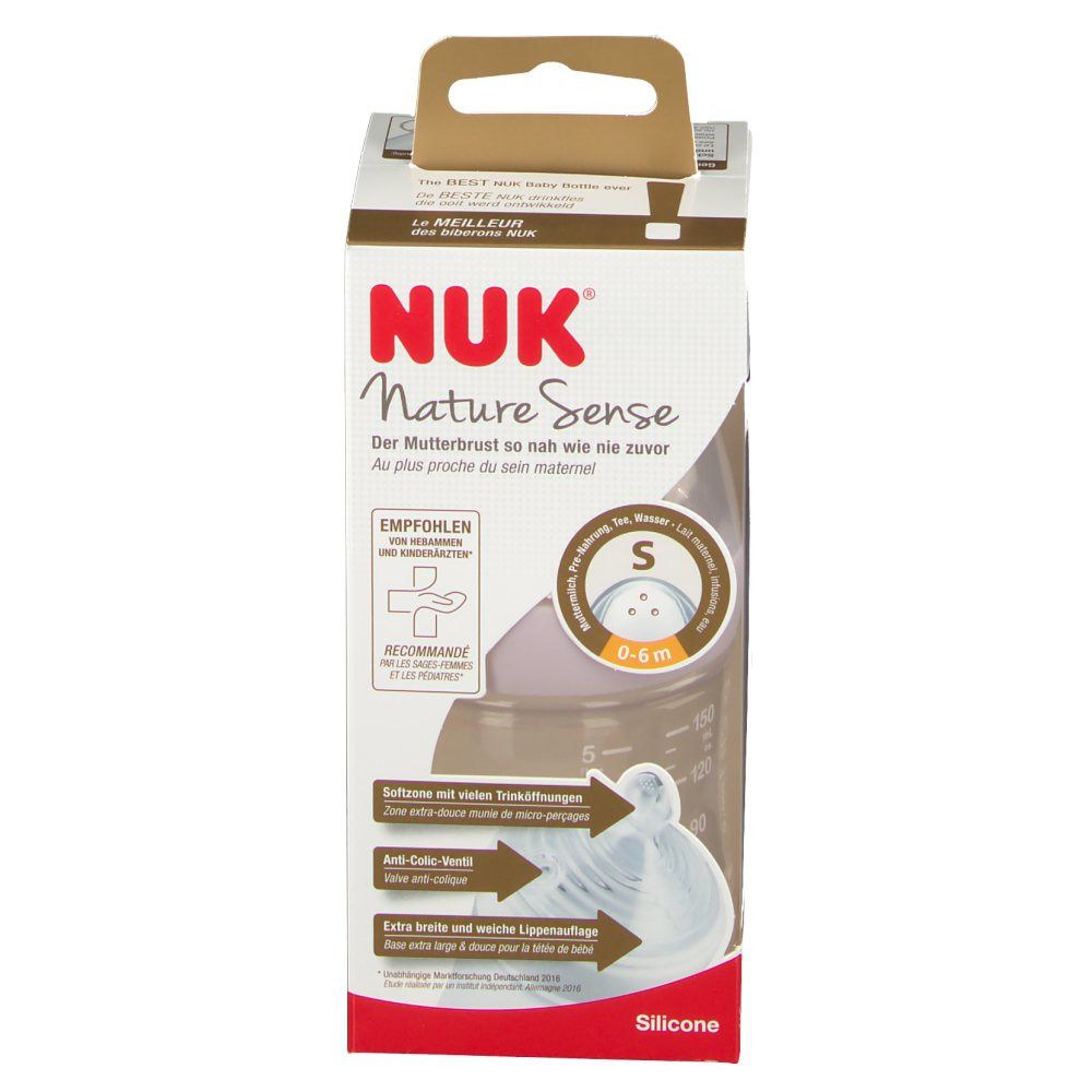 NUK Nature Sense Biberon 0-6 Mois