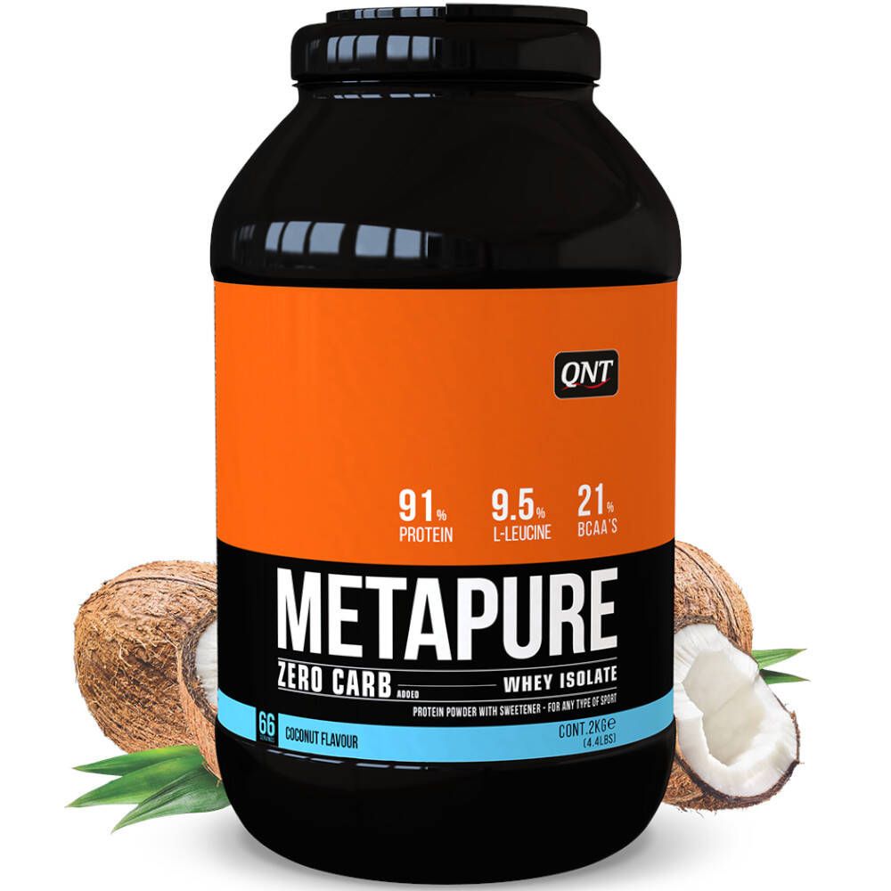 QNT Metapure Whey Protein Isolate Zero Carb Noix de Coco