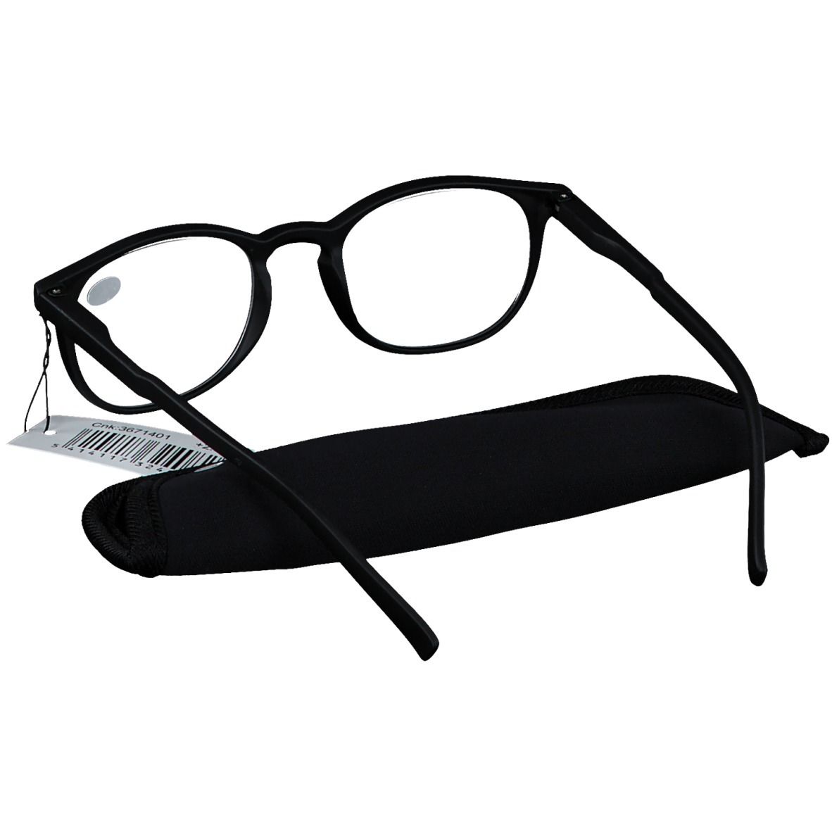 PharmaGLASSES® Lunettes Roma Noir +2.50