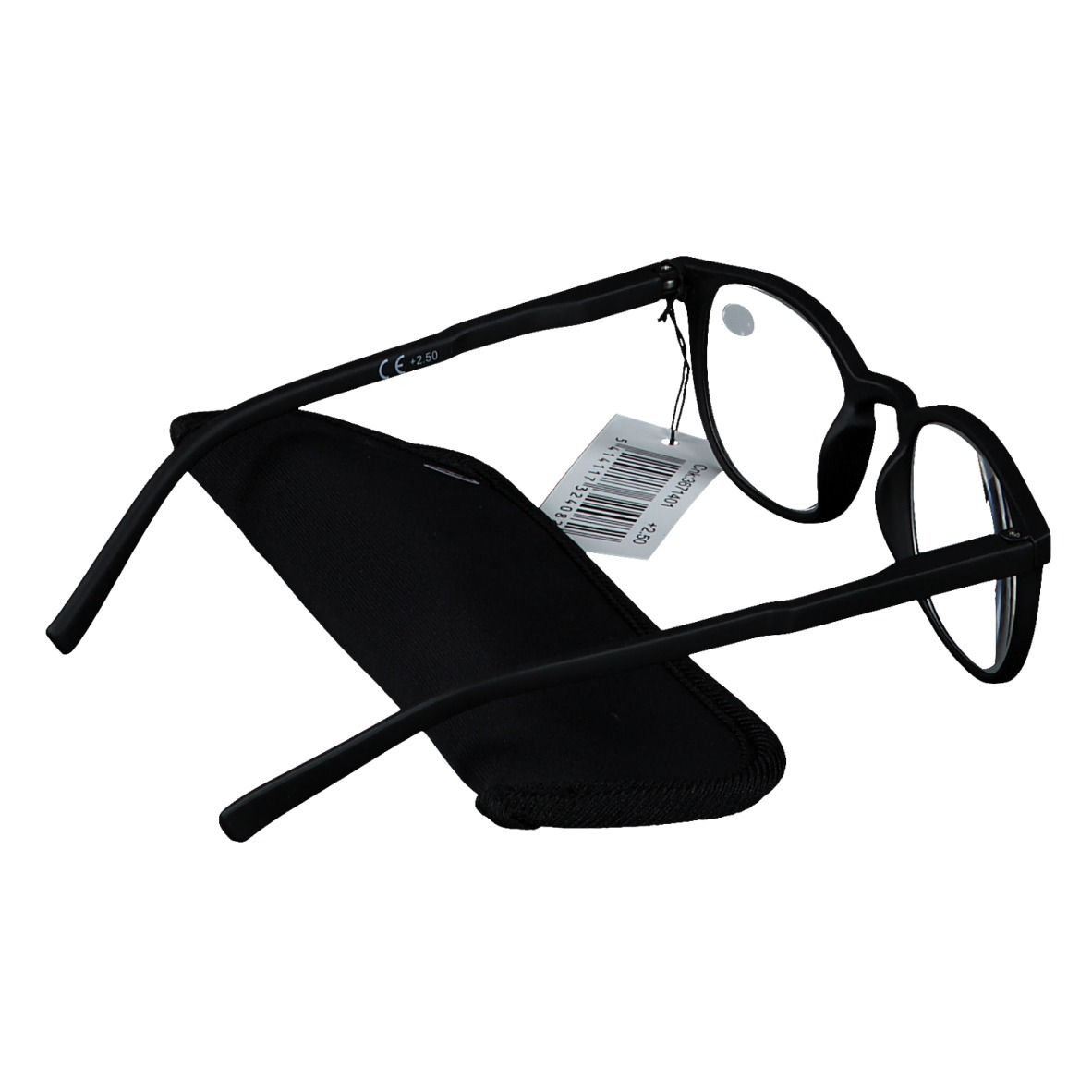 PharmaGLASSES® Lunettes Roma Noir +2.50