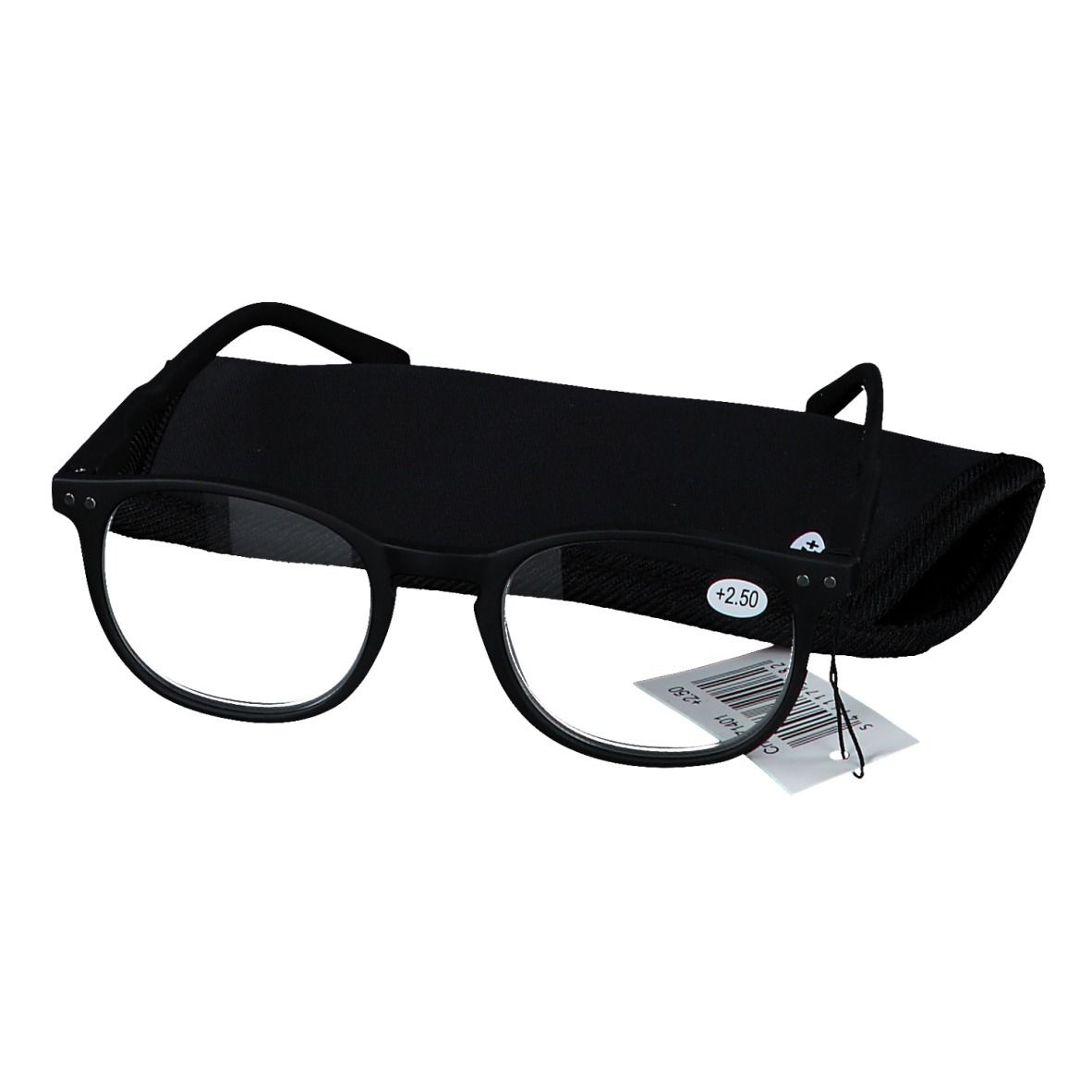 PharmaGLASSES® Lunettes Roma Noir +2.50