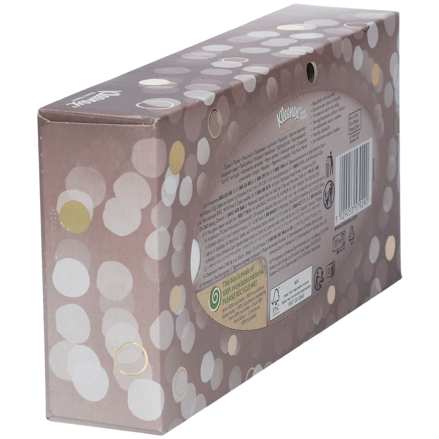 Kleenex Mouchoirs pour le visage On-The-Go - Format voyage - 72 paquets (9  affichages de 8 paquets), 10 mouchoirs par paquet, 3 plis (720 mouchoirs au  total) : : Santé et Soins personnels