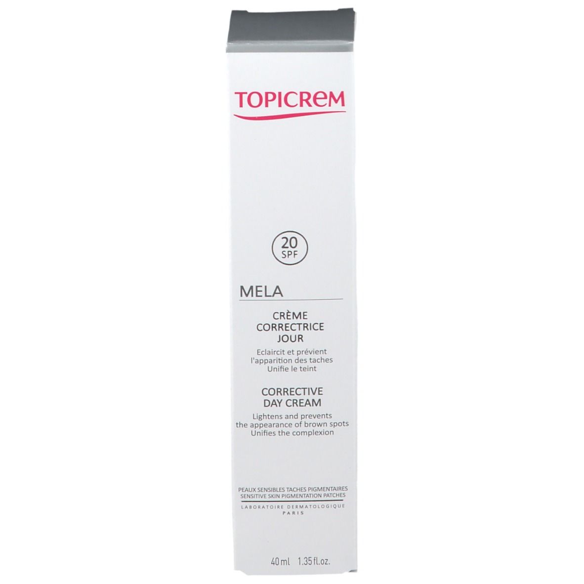 TOPICREM MELA crème de jour correctrice SPF 20