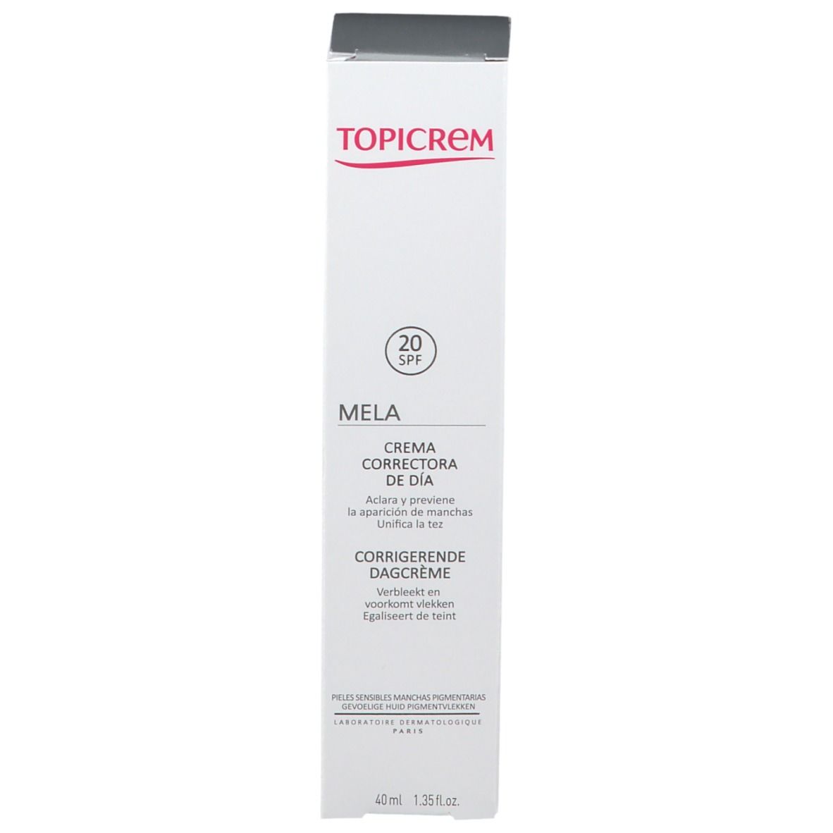 TOPICREM MELA crème de jour correctrice SPF 20