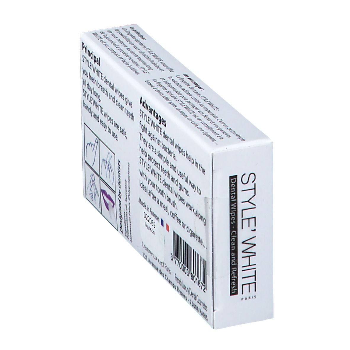 Style White Lingettes Dentaires Nettoyantes & Rafraichissantes
