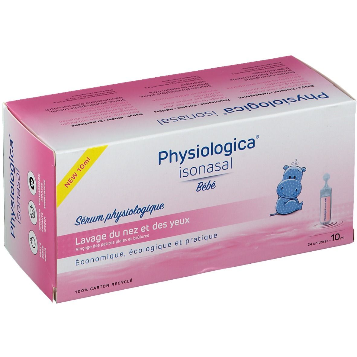 PHYSIOLOGICA ISONASAL Sérum Physiologique 24 x 10 ml