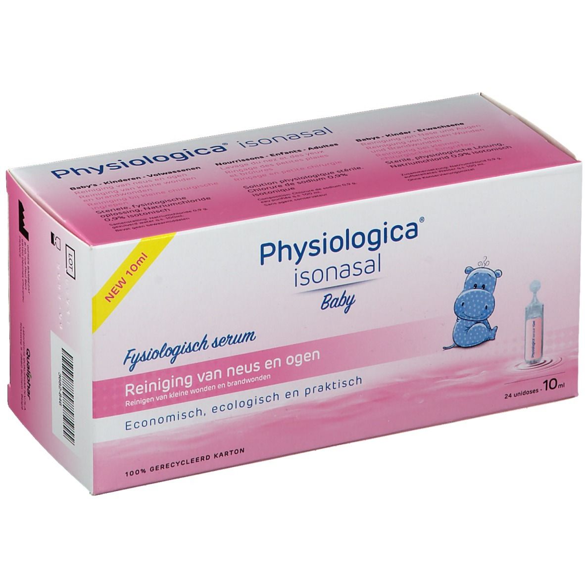 PHYSIOLOGICA ISONASAL Sérum Physiologique 24 x 10 ml