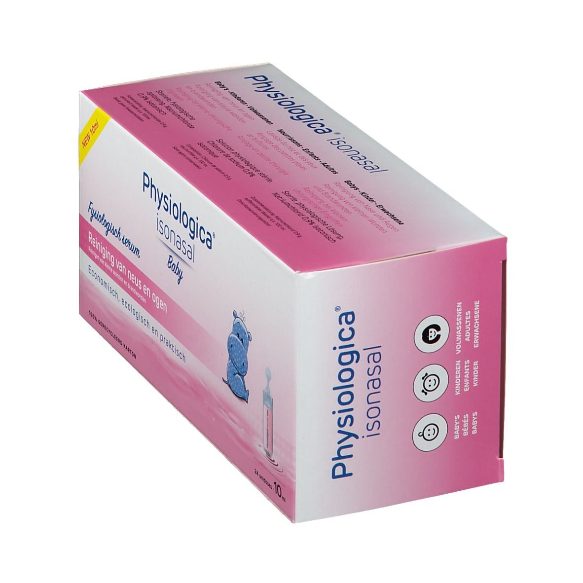 PHYSIOLOGICA ISONASAL Sérum Physiologique 24 x 10 ml