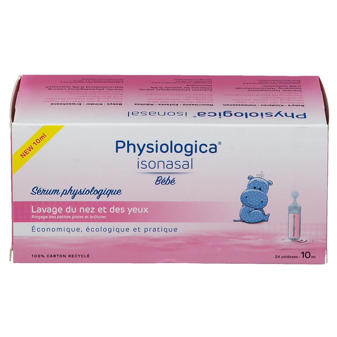 PHYSIOLOGICA ISONASAL Sérum Physiologique 24 x 10 ml