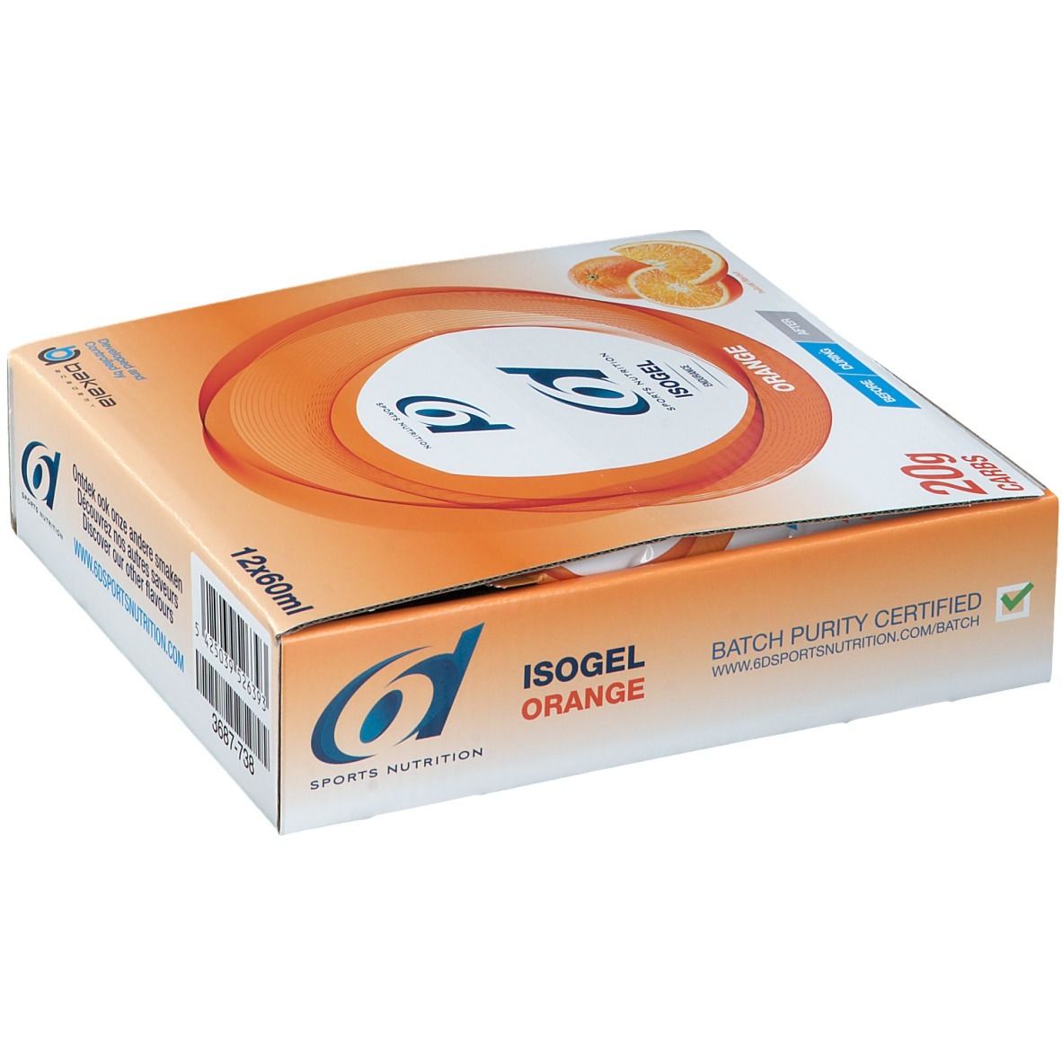 6D Sports Nutrition ISOGEL Orange