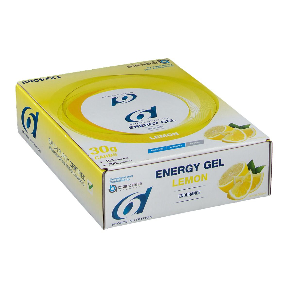 6D Sports Nutrition Energy Gel Citron 12x40 ml - Redcare Pharmacie