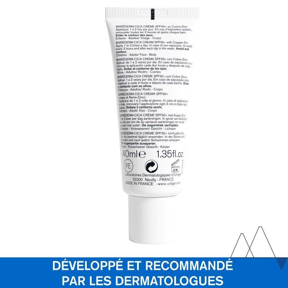 URIAGE Bariéderm Cica-Crème au Cuivre-Zinc SPF50+