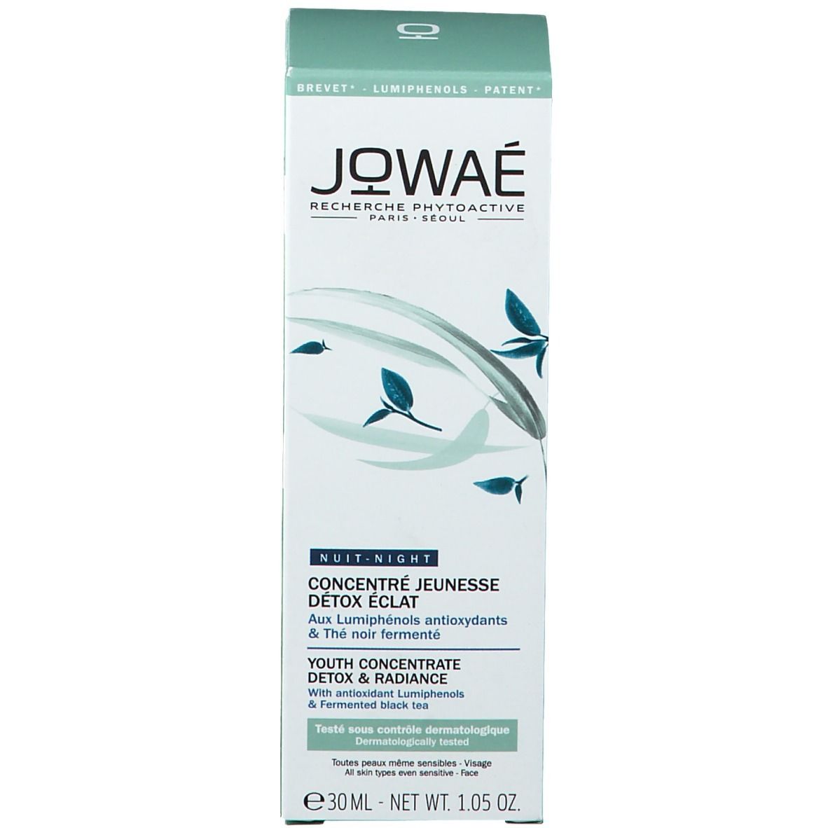 JOWAÉ Concentré jeunesse détox éclat Nuit