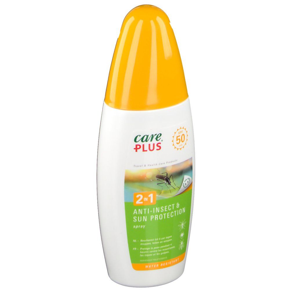 Care Plus 2-In-1 Spray Anti-Insectes & Protection Solaire SPF50