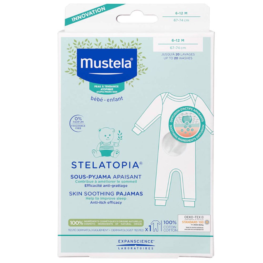 Mustela B B Stelatopia Sous Pyjama Apaisant Mois Peau Atopique Pc S Redcare Pharmacie