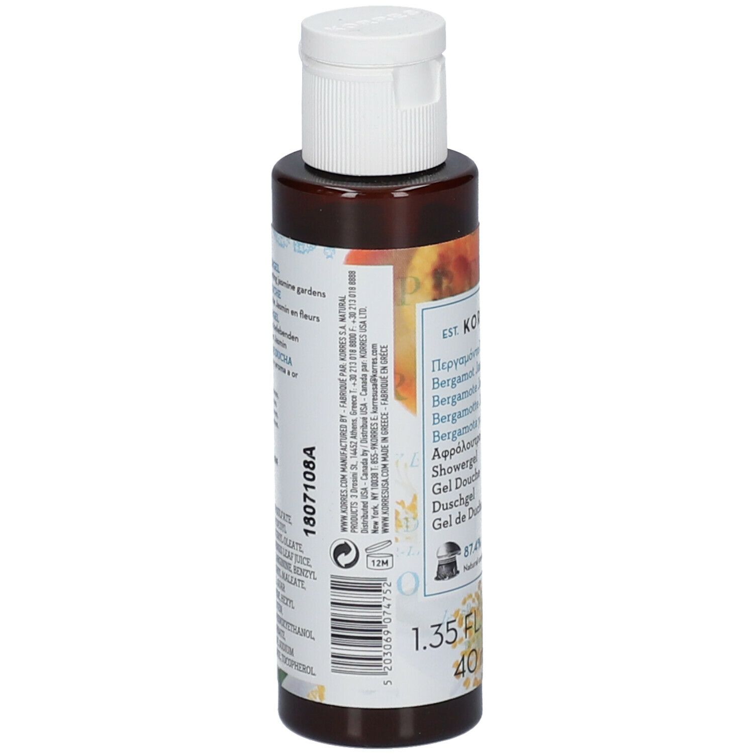 KORRES Gel Douche Bergamote - Jasmin