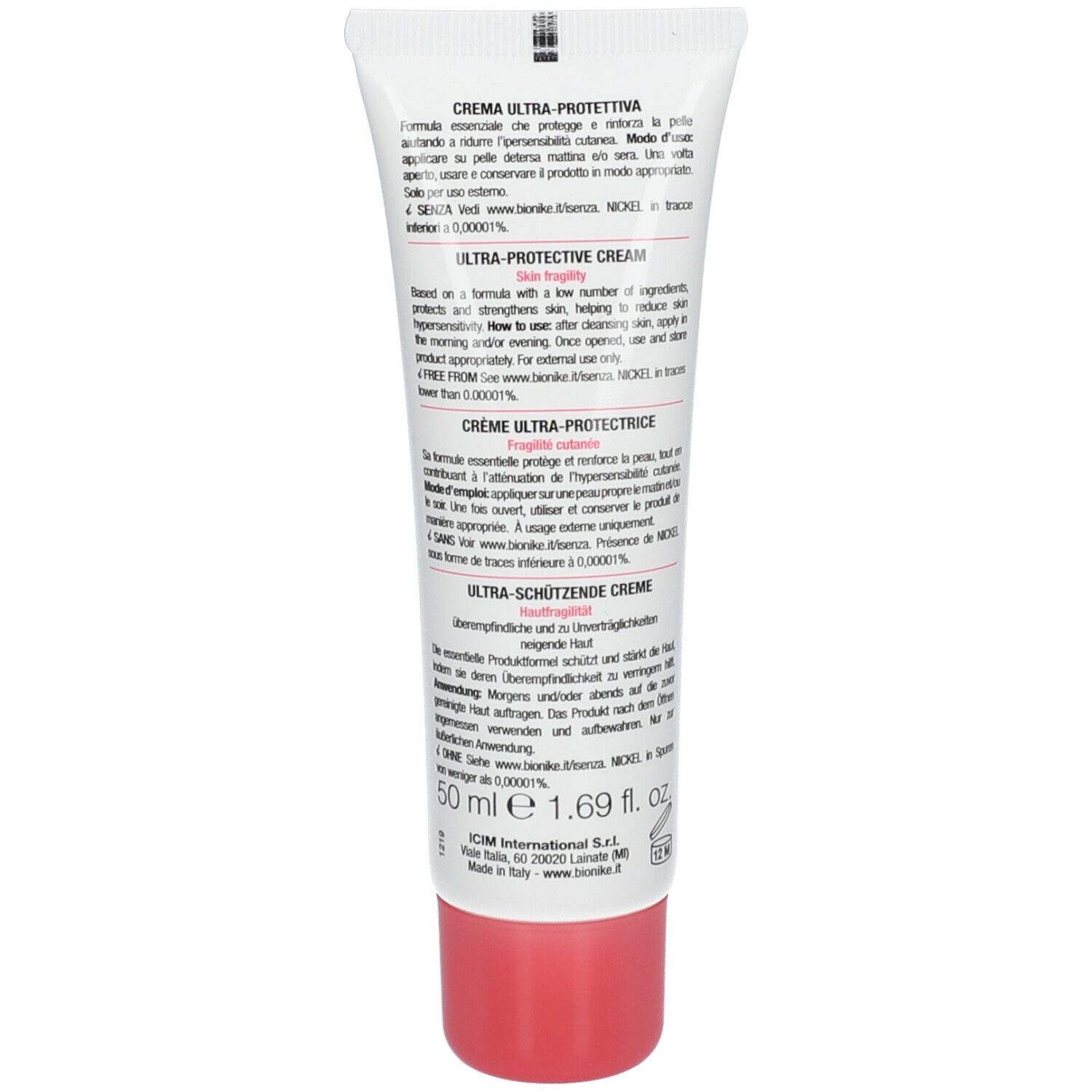 BioNike DEFENCE TOLERANCE 200 Crème ultra-protectrice