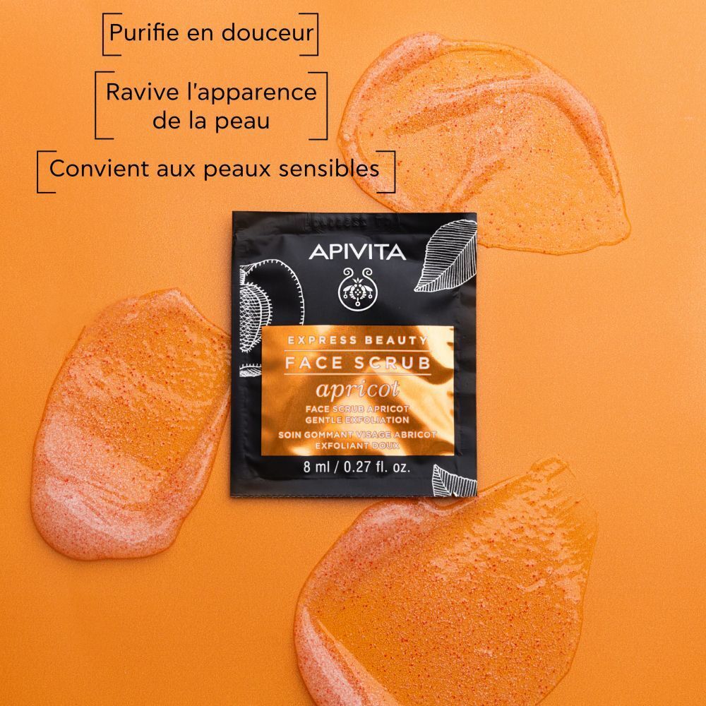 Apivita Beauty Express Gel Exfoliant Doux À L'Abricot