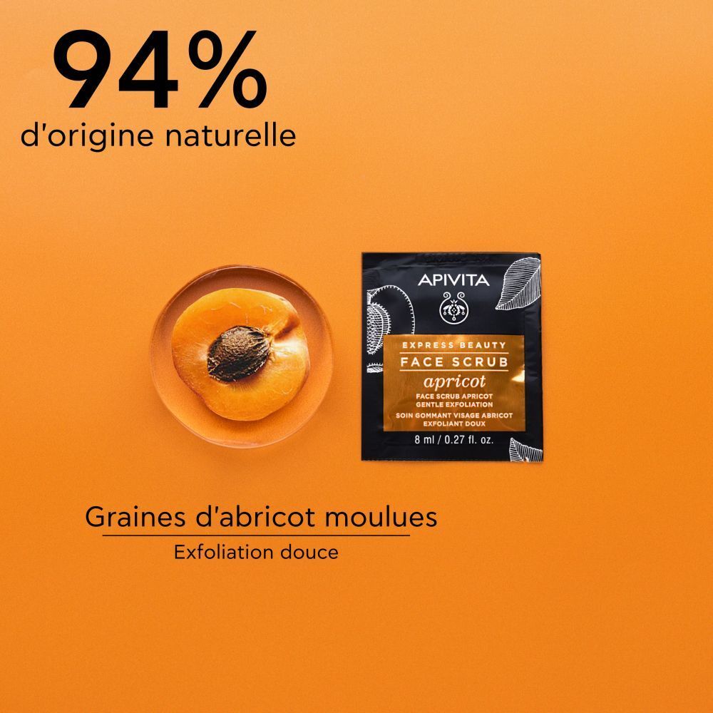 Apivita Beauty Express Gel Exfoliant Doux À L'Abricot