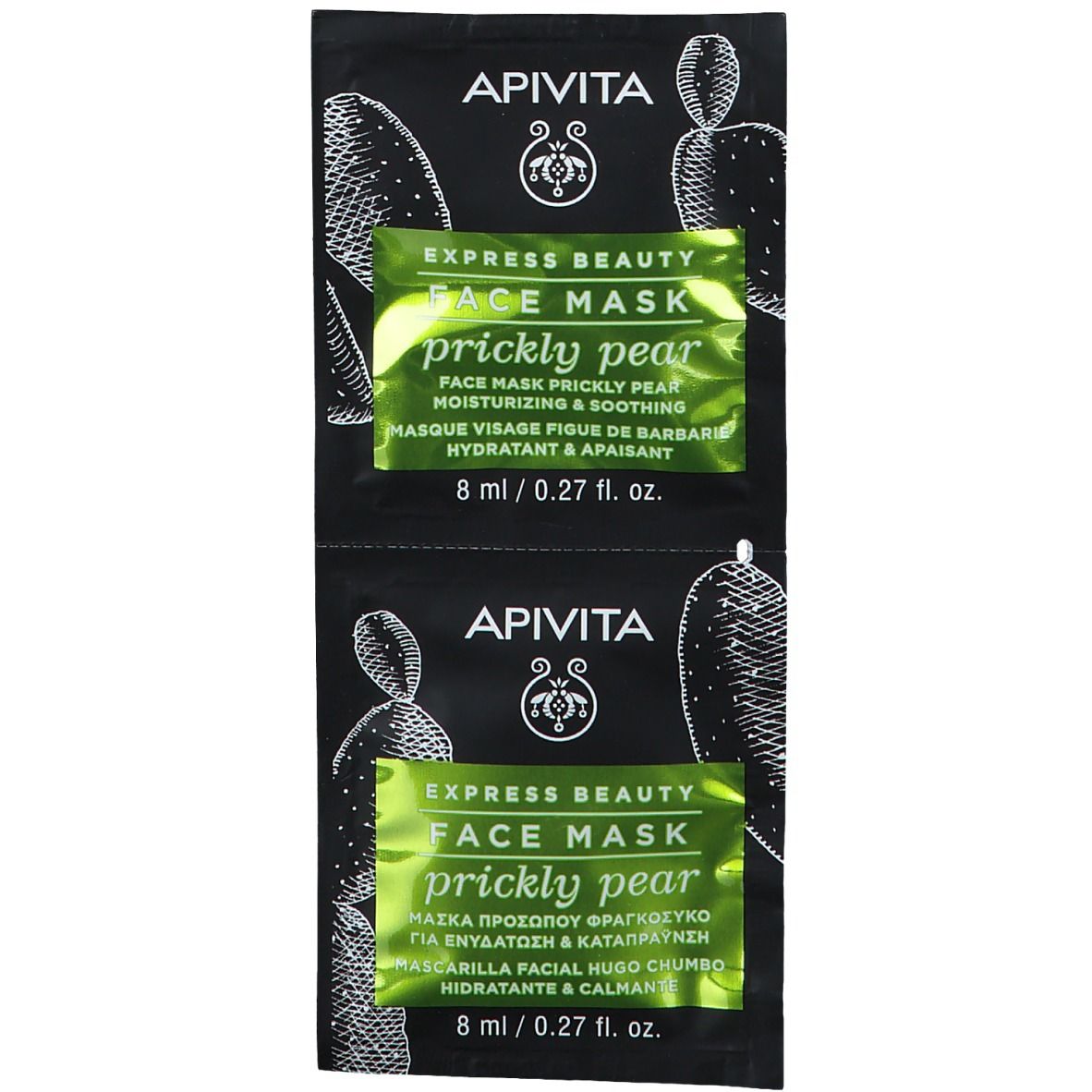 APIVITA EXPRESS BEAUTY Masque Visage Hydratant & Apaisant À La Figue De Barbarie
